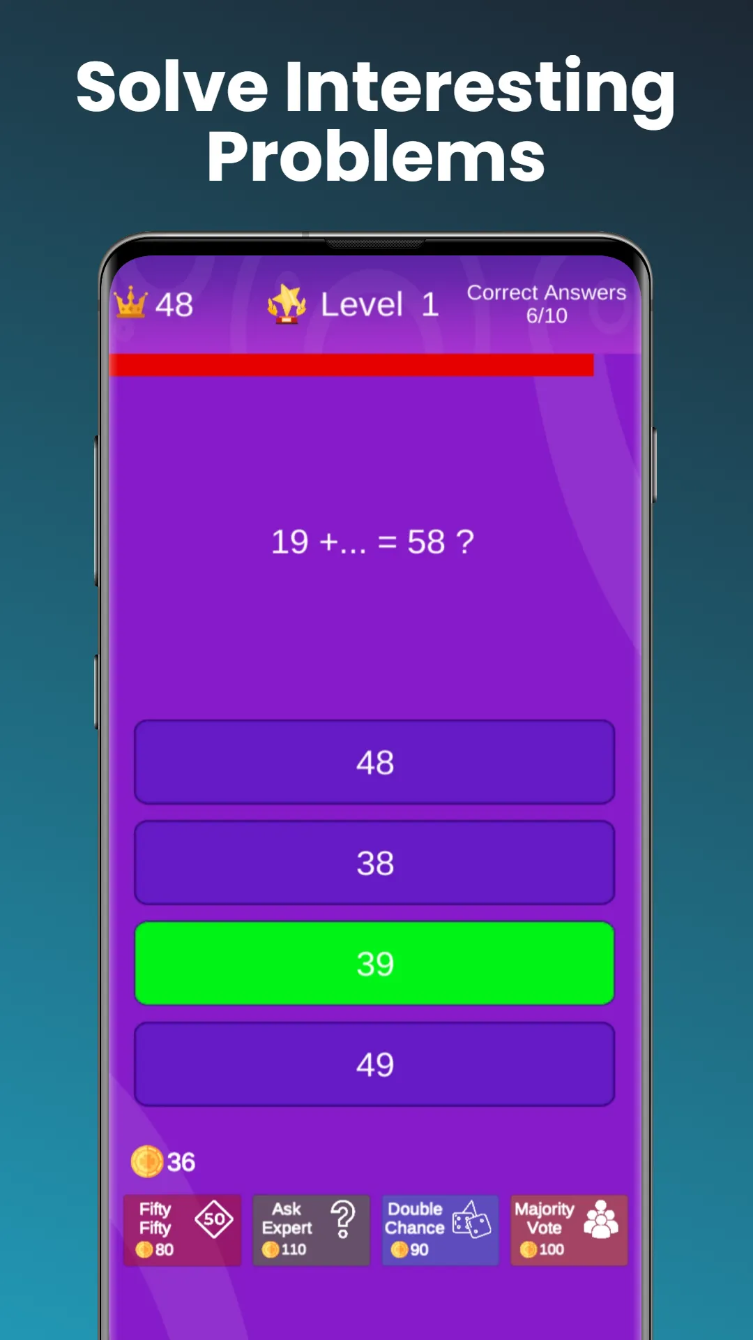 Math Quiz: Brain Training Game | Indus Appstore | Screenshot