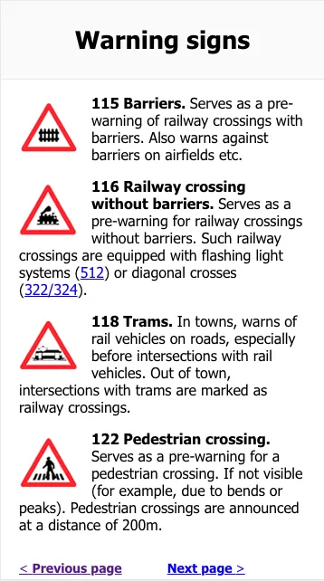 Swiss Traffic Signs | Indus Appstore | Screenshot