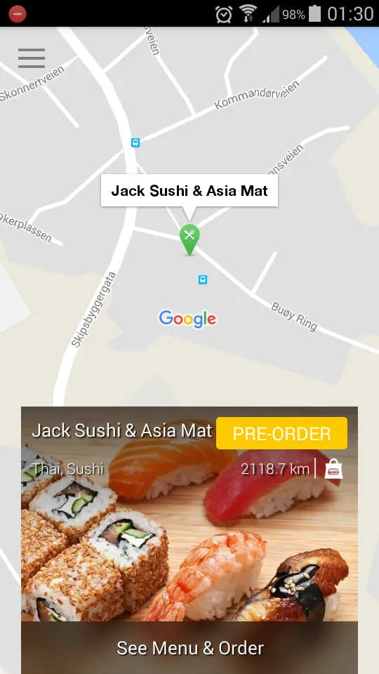 Jack Sushi & Asia Mat | Indus Appstore | Screenshot