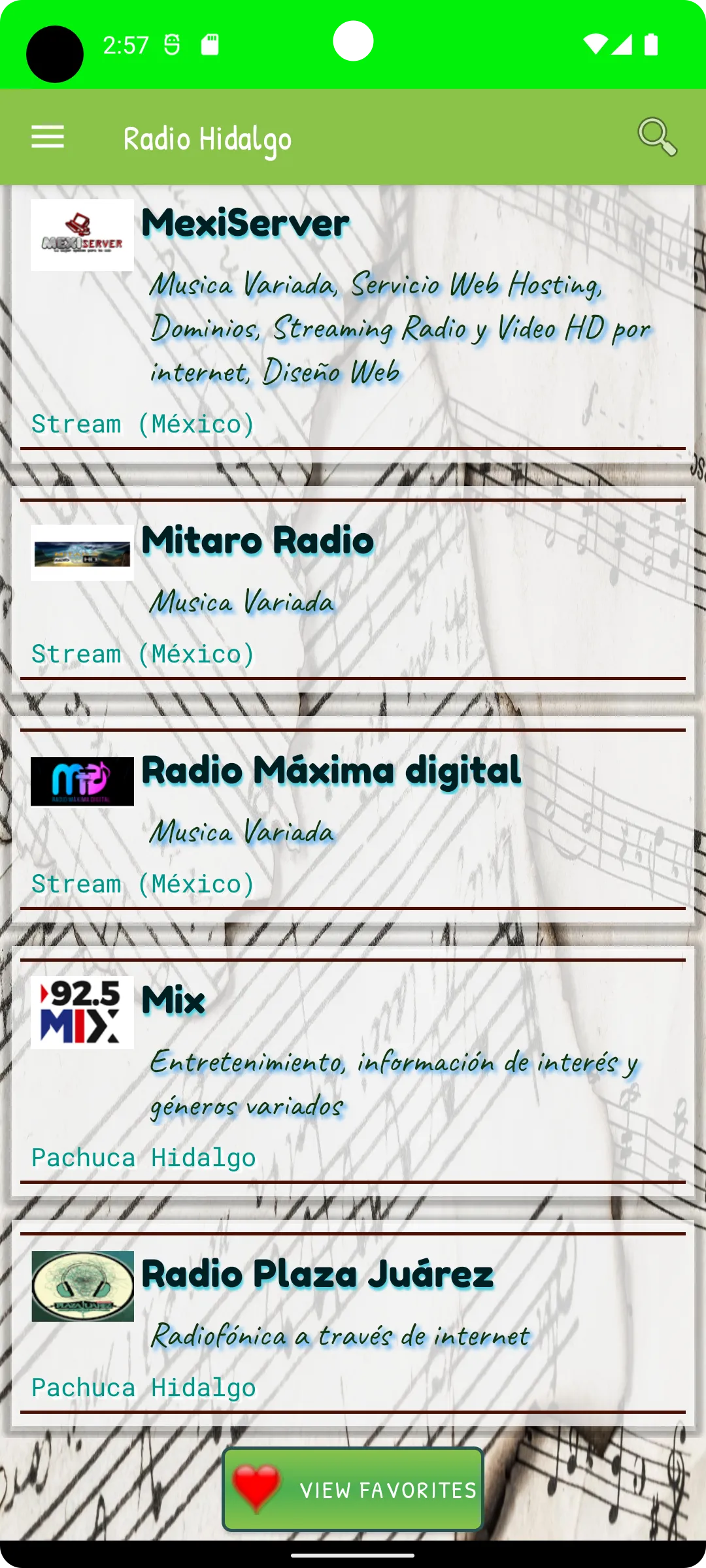 Radio Hidalgo, stations Mexico | Indus Appstore | Screenshot