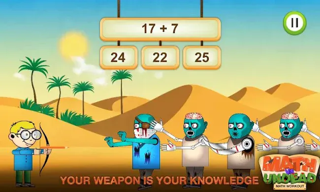 Math vs. Undead: Math Workout | Indus Appstore | Screenshot