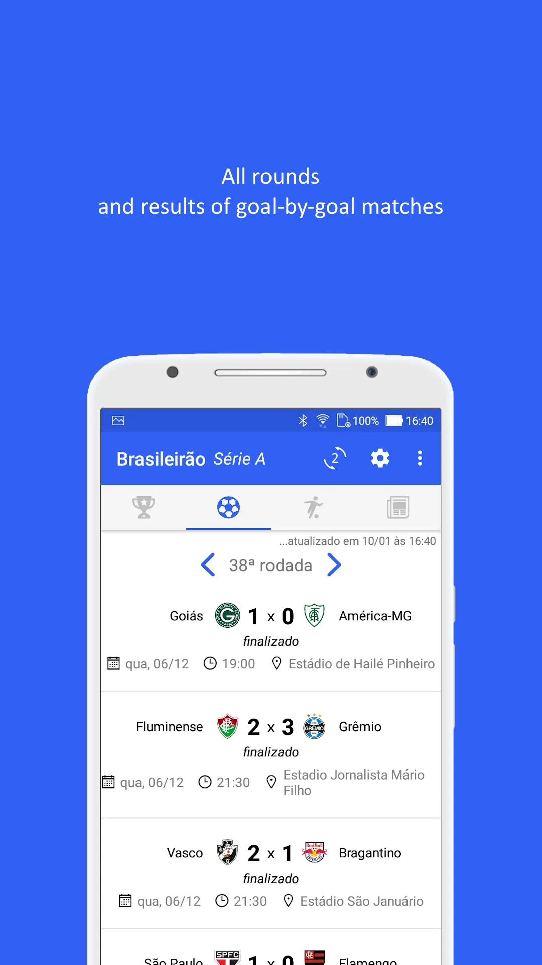 Brasileirão 2024: Série A e B | Indus Appstore | Screenshot