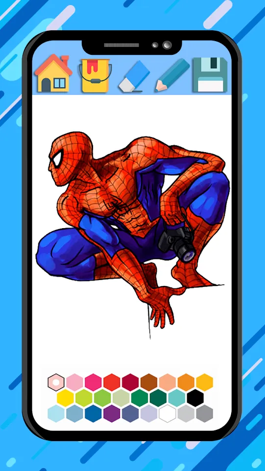 Spider super hero coloring man | Indus Appstore | Screenshot