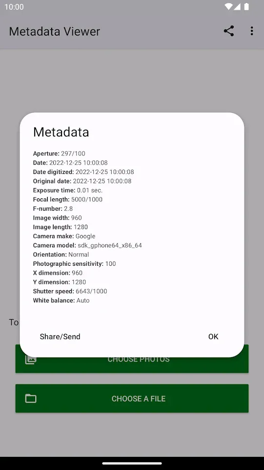 Photo Metadata Viewer | Indus Appstore | Screenshot