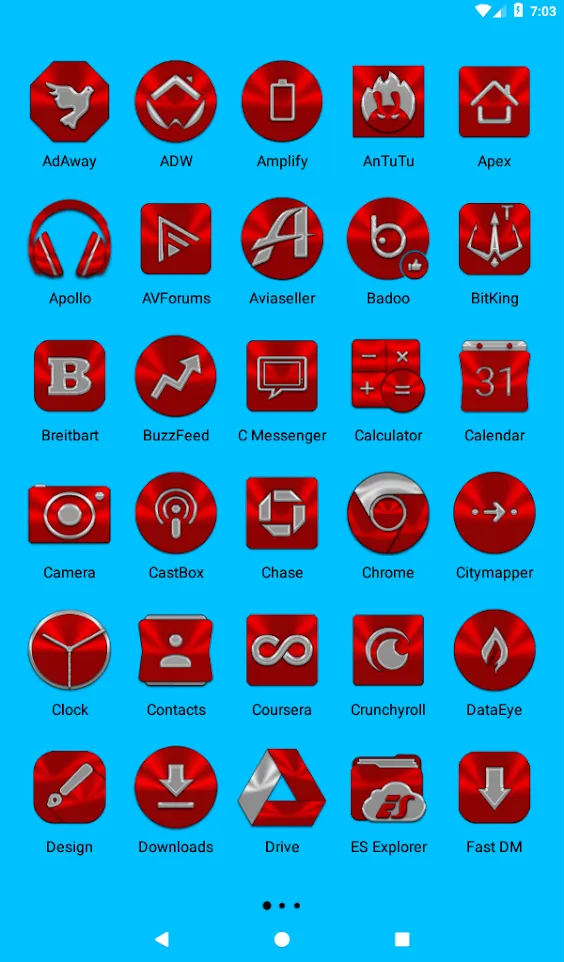 Red Icon Pack | Indus Appstore | Screenshot