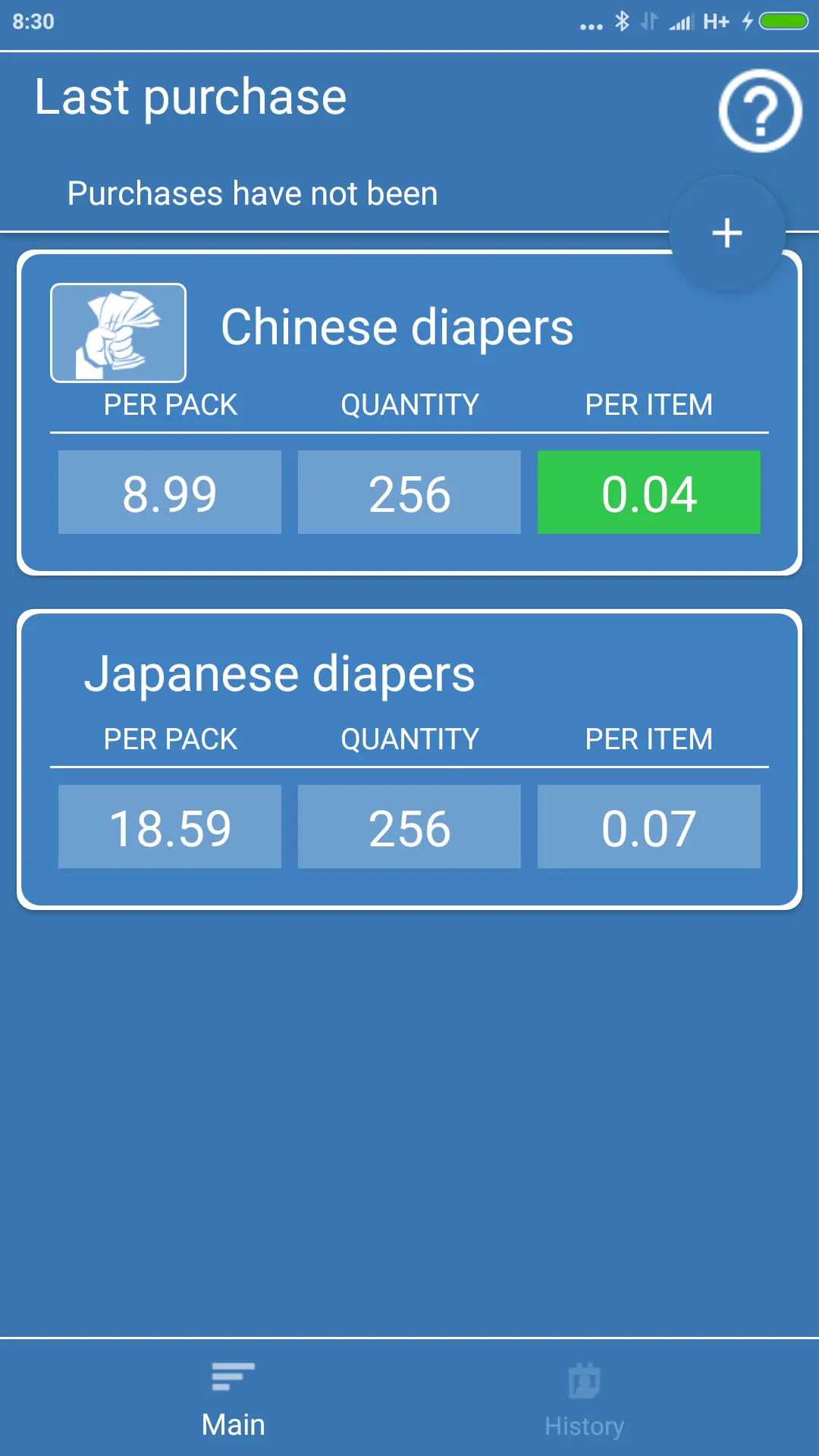 Diaper calculator | Indus Appstore | Screenshot