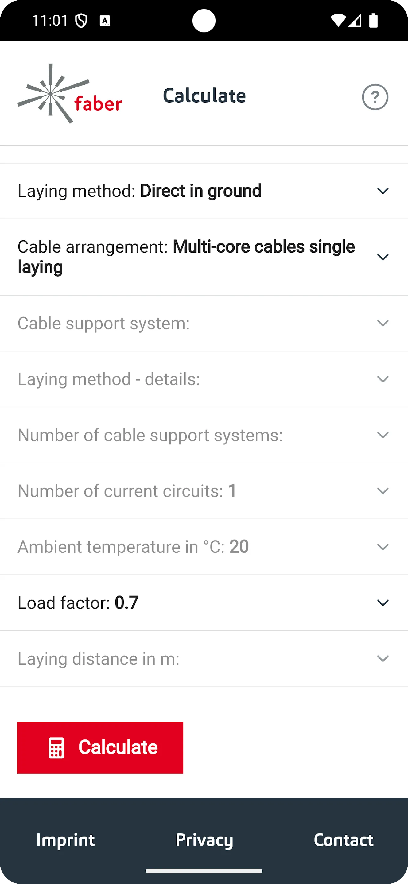 Cable Calculator | Indus Appstore | Screenshot