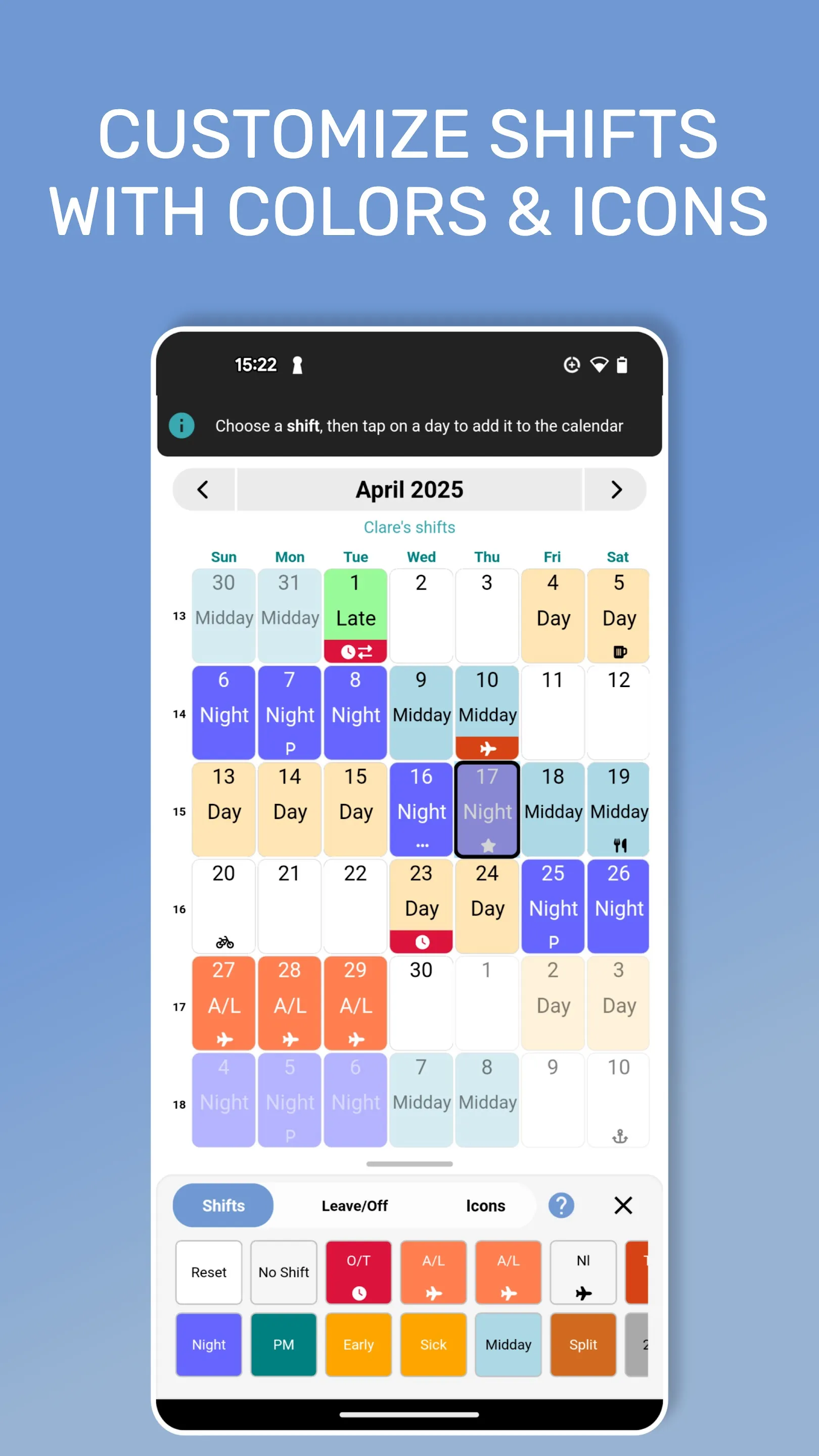 My Shift Planner - Calendar | Indus Appstore | Screenshot