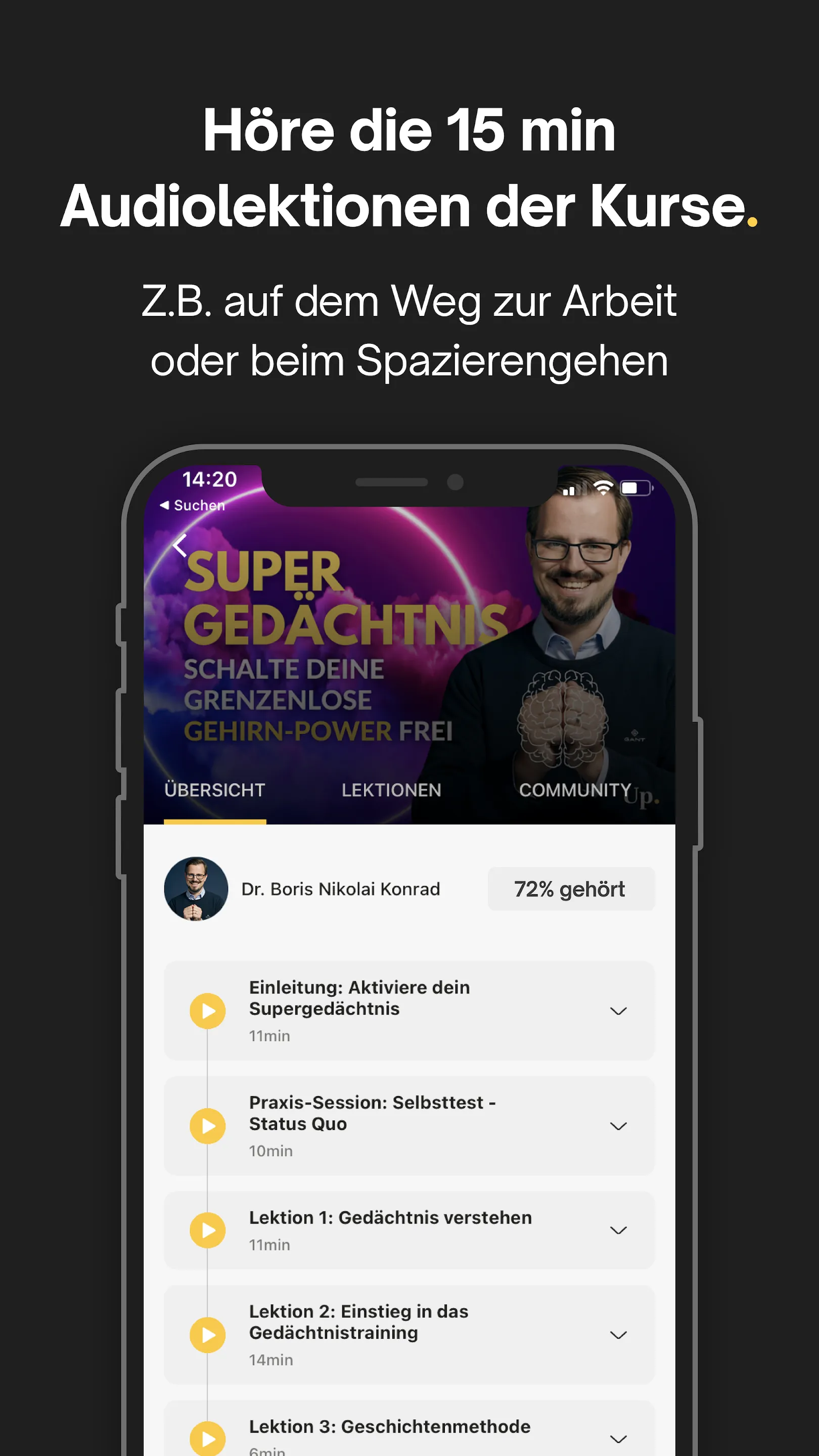 Upspeak: Dein Mentor im Ohr | Indus Appstore | Screenshot