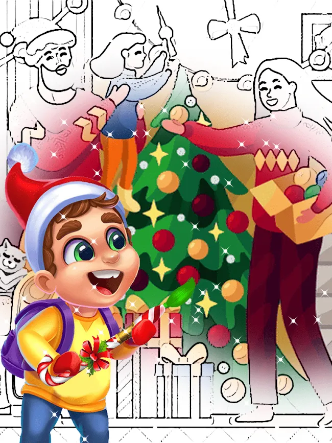 Christmas Coloring Pages | Indus Appstore | Screenshot