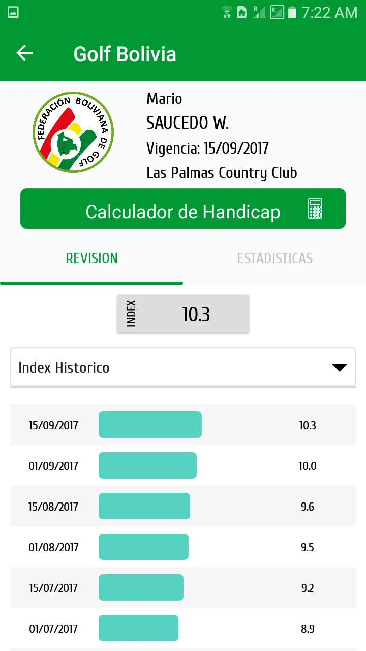 Bolivia Golf Federation | Indus Appstore | Screenshot