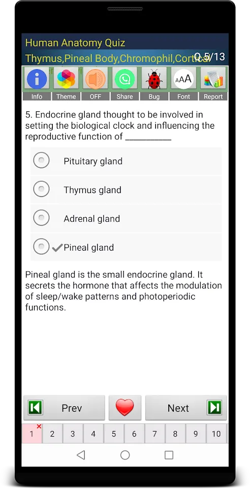 Human Anatomy Quiz | Indus Appstore | Screenshot