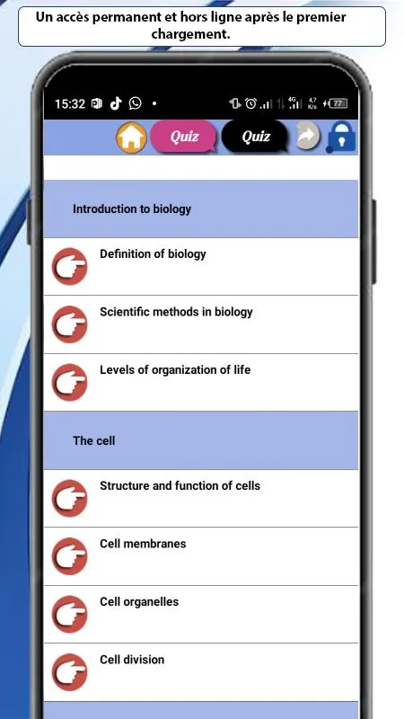 Biology lessons | Indus Appstore | Screenshot