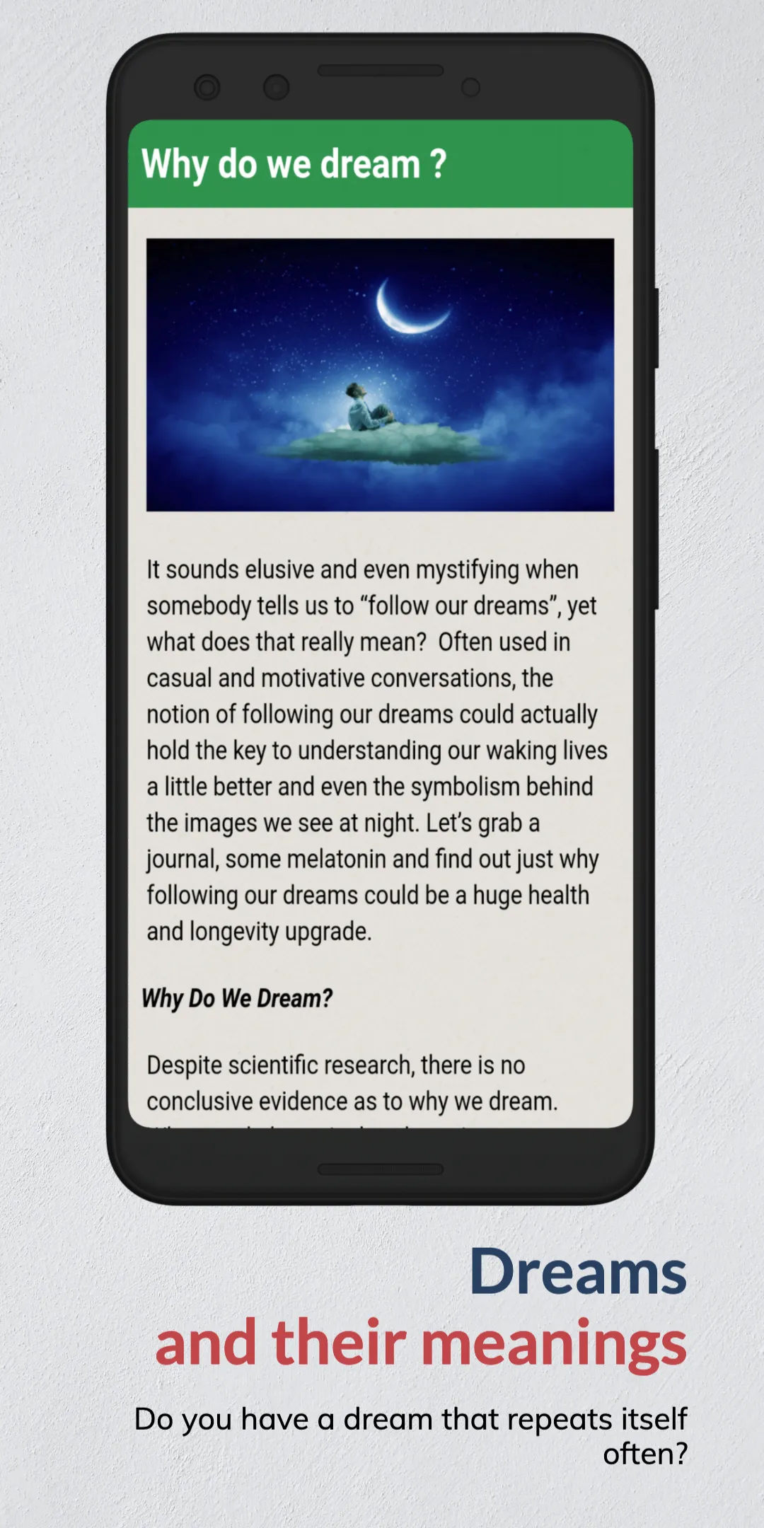 Dreams and their meanings | Indus Appstore | Screenshot