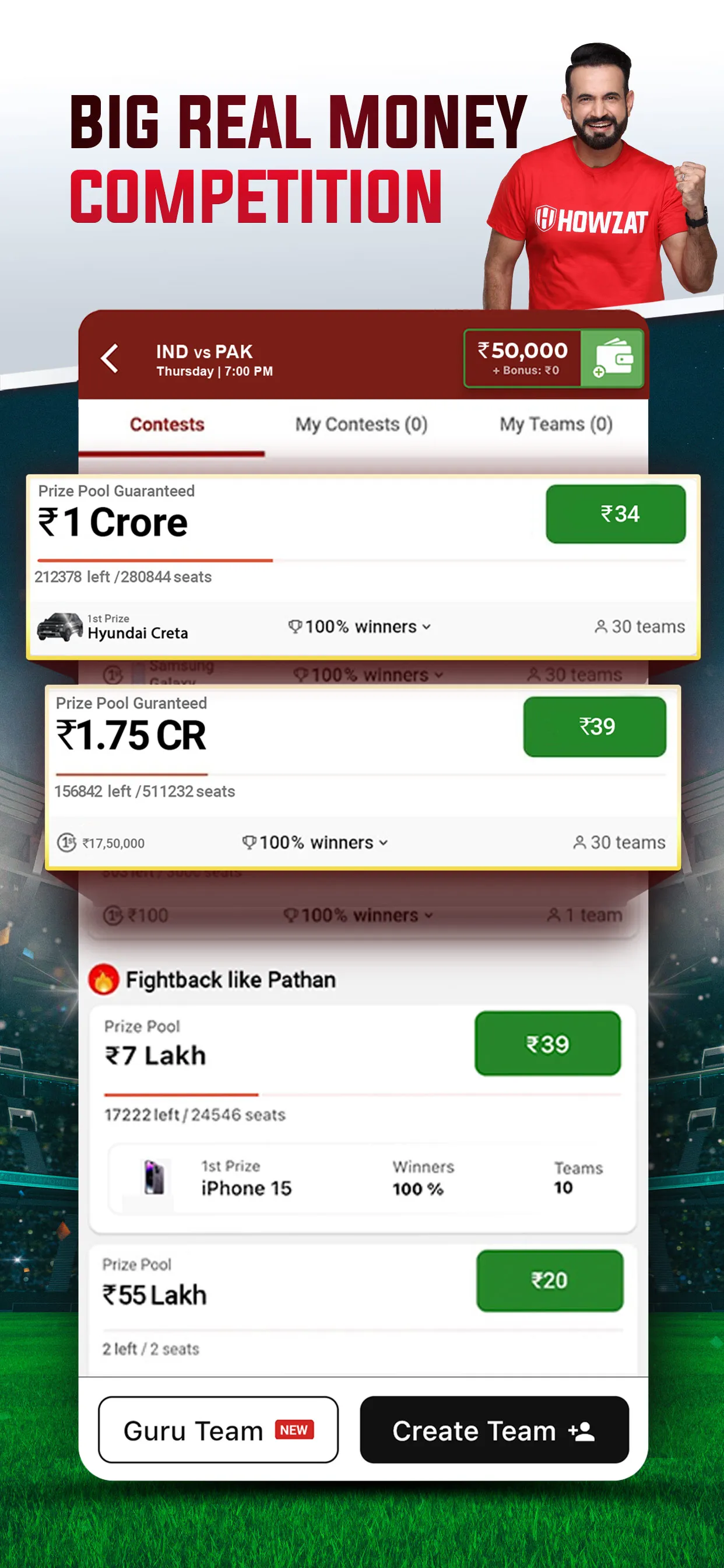 Howzat - Fantasy Cricket App | Indus Appstore | Screenshot
