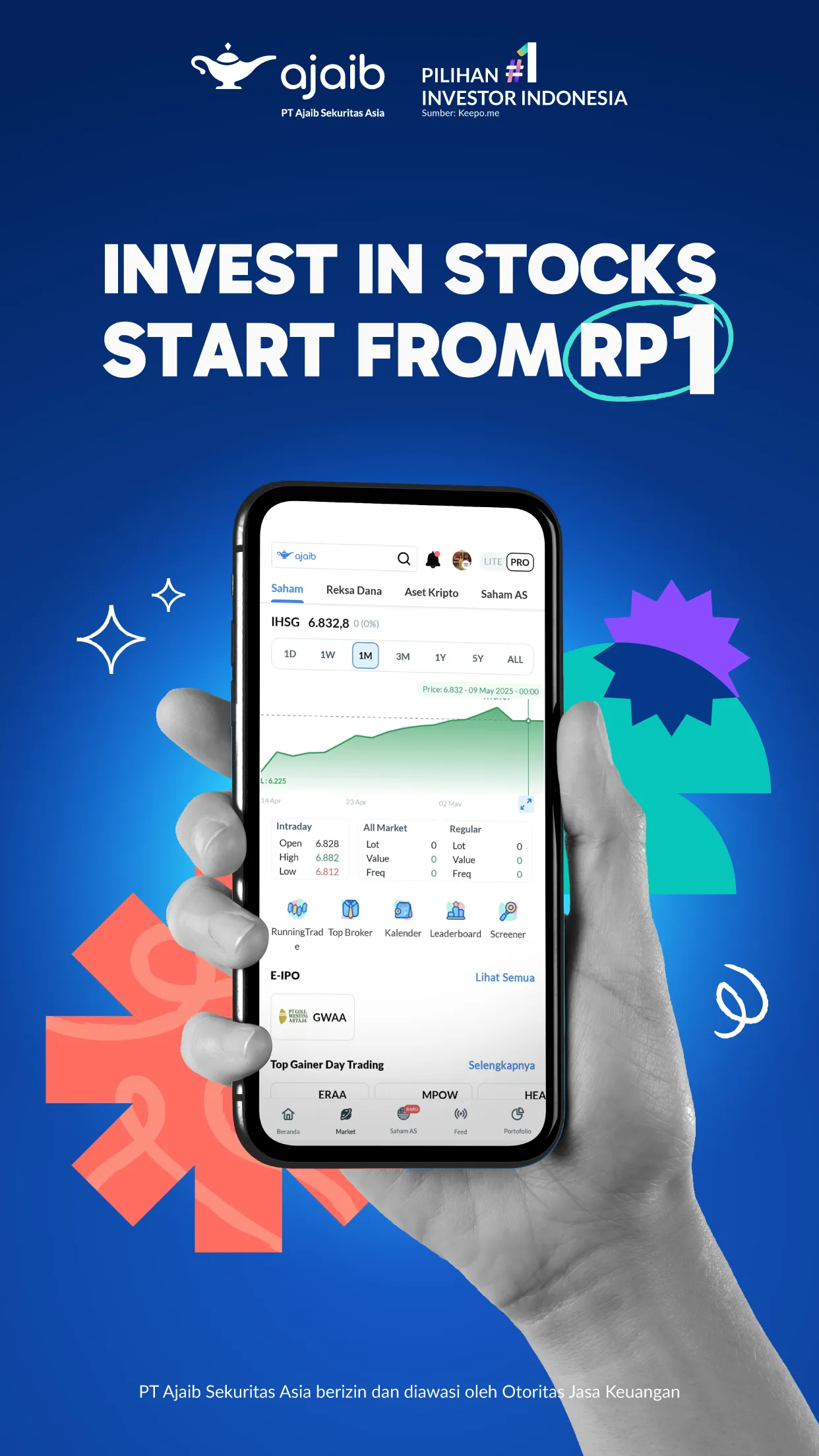 Ajaib:Stock, Bond, Mutual Fund | Indus Appstore | Screenshot