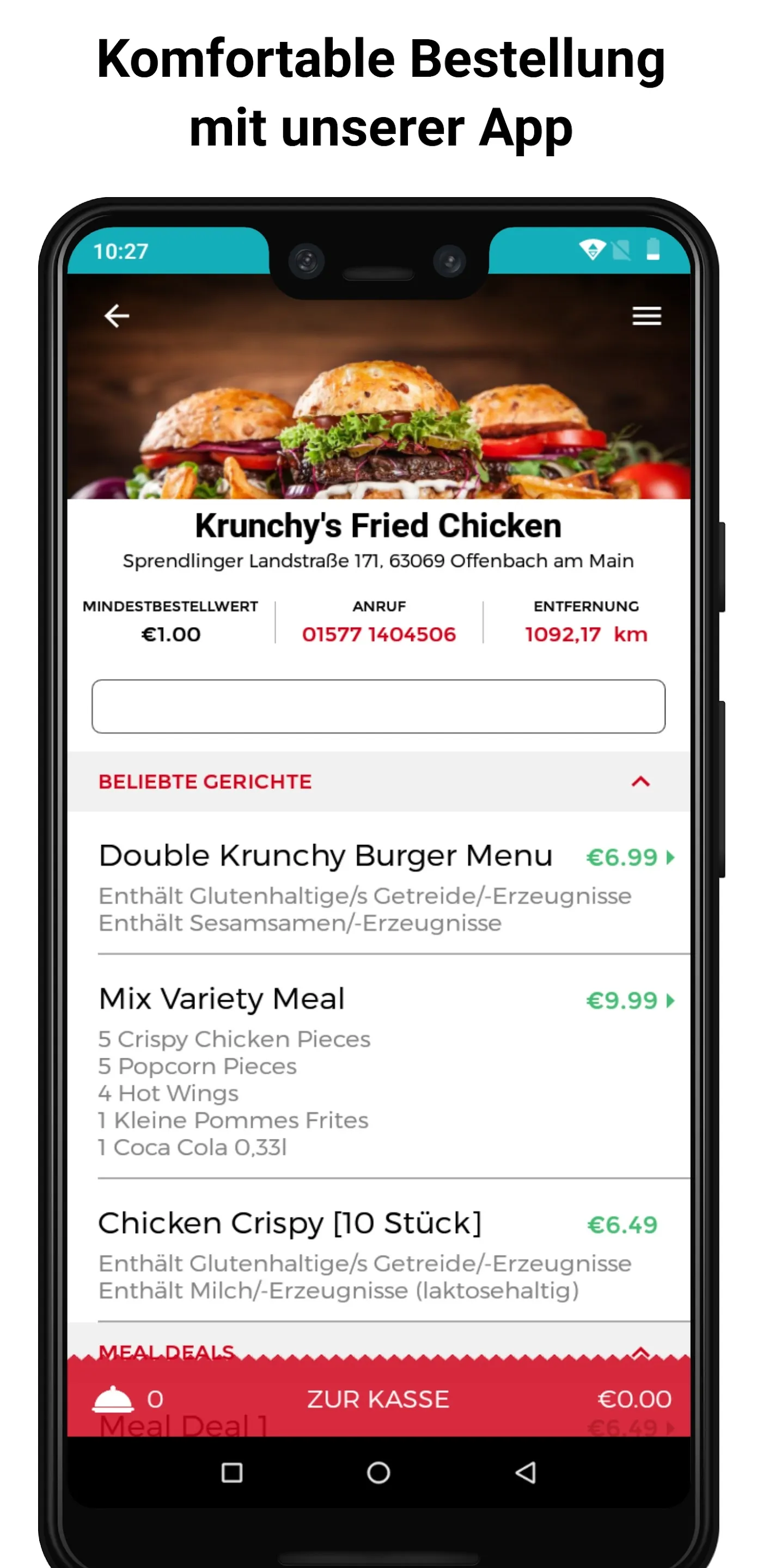 Krunchy's Fried Chicken | Indus Appstore | Screenshot