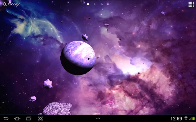 Asteroids 3D live wallpaper | Indus Appstore | Screenshot