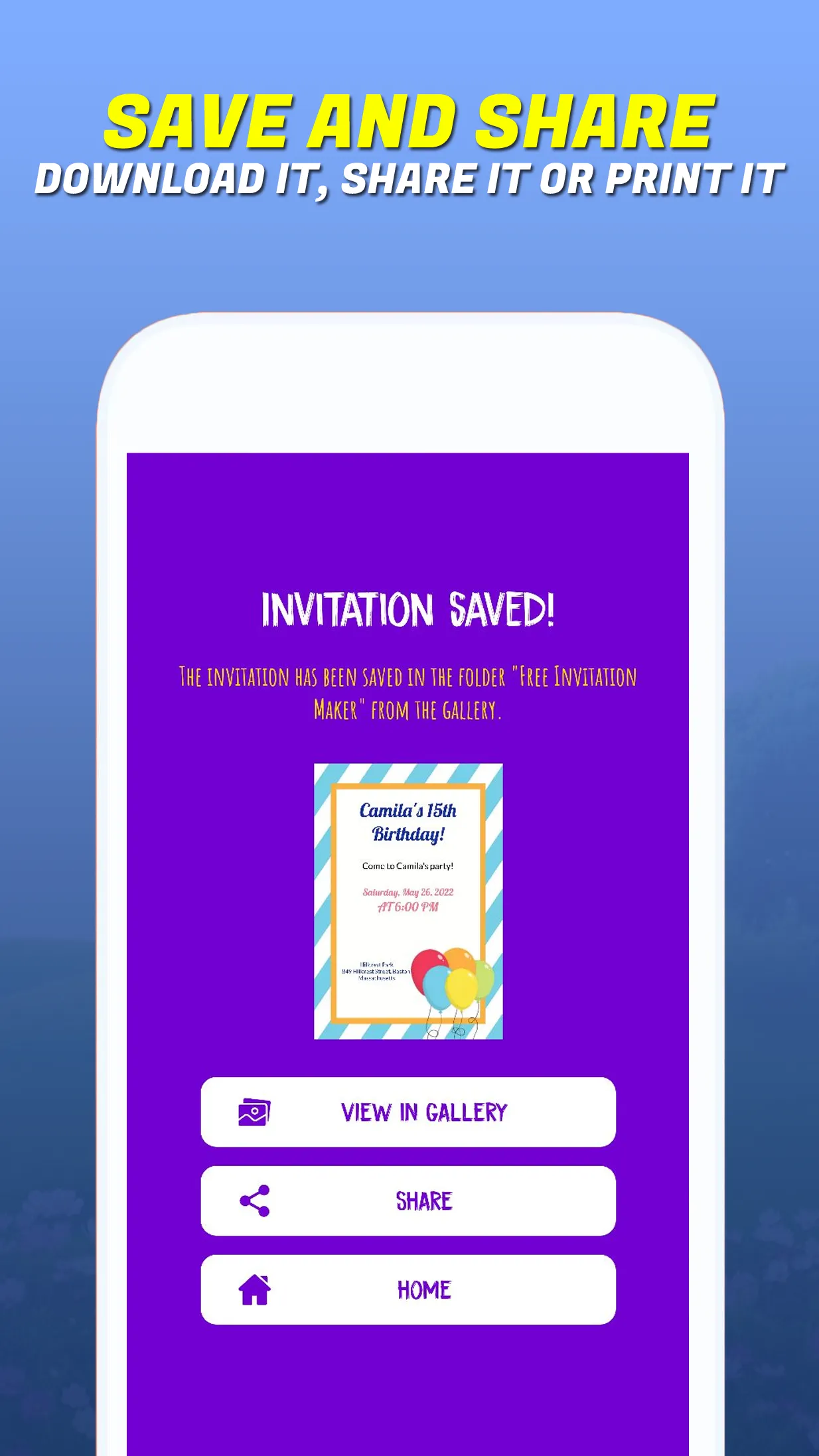 Invitation Maker－Card Creator | Indus Appstore | Screenshot