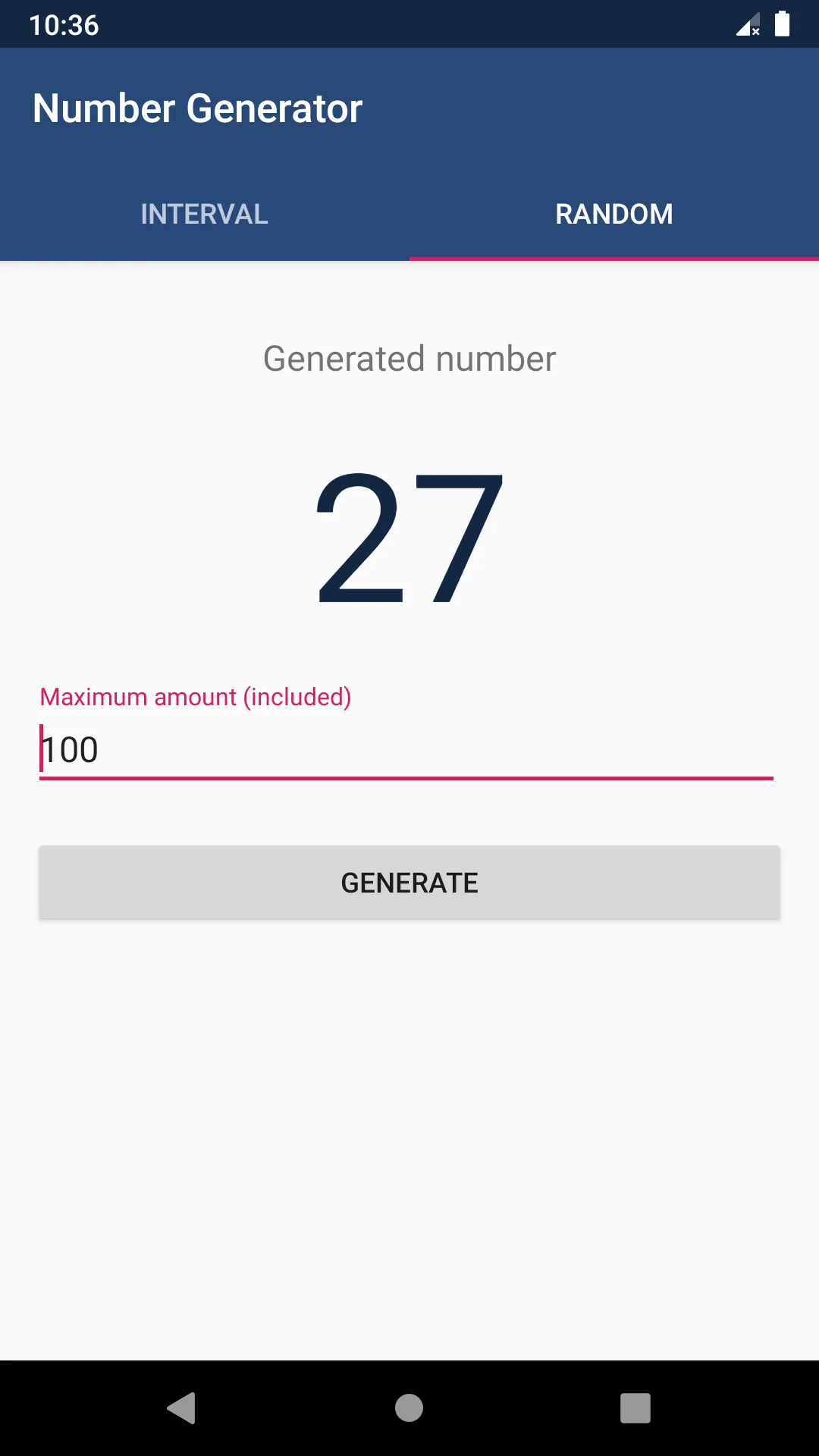 Number Generator | Indus Appstore | Screenshot