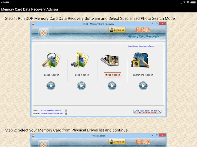 Memory Card Data Recovery Help | Indus Appstore | Screenshot